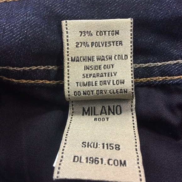 DL1961 Milano Boot Jeans Dark 4 Way 360 Stretch‎ 26 x 32 - Picture 5 of 11